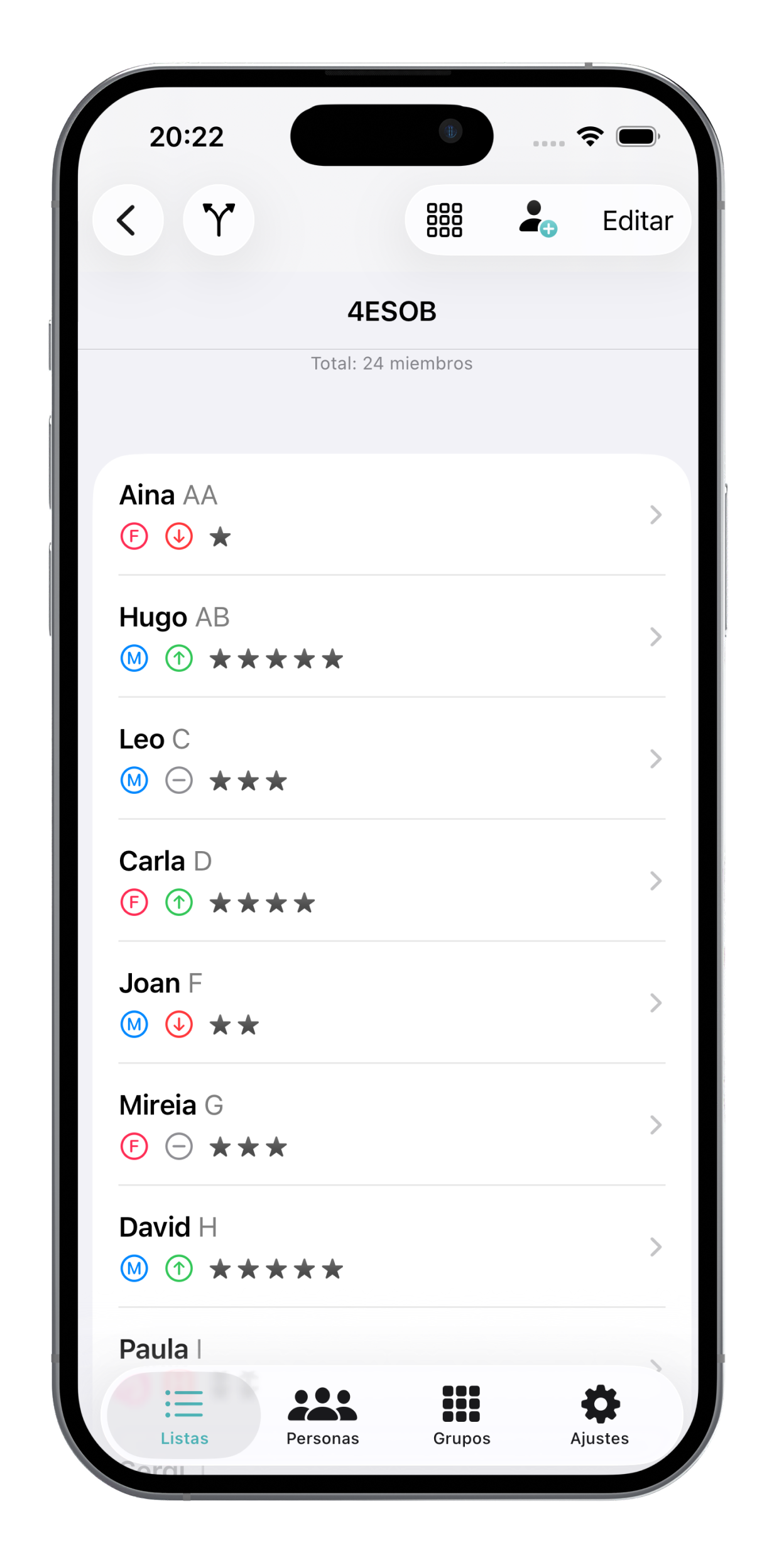 Team’Up en iPhone